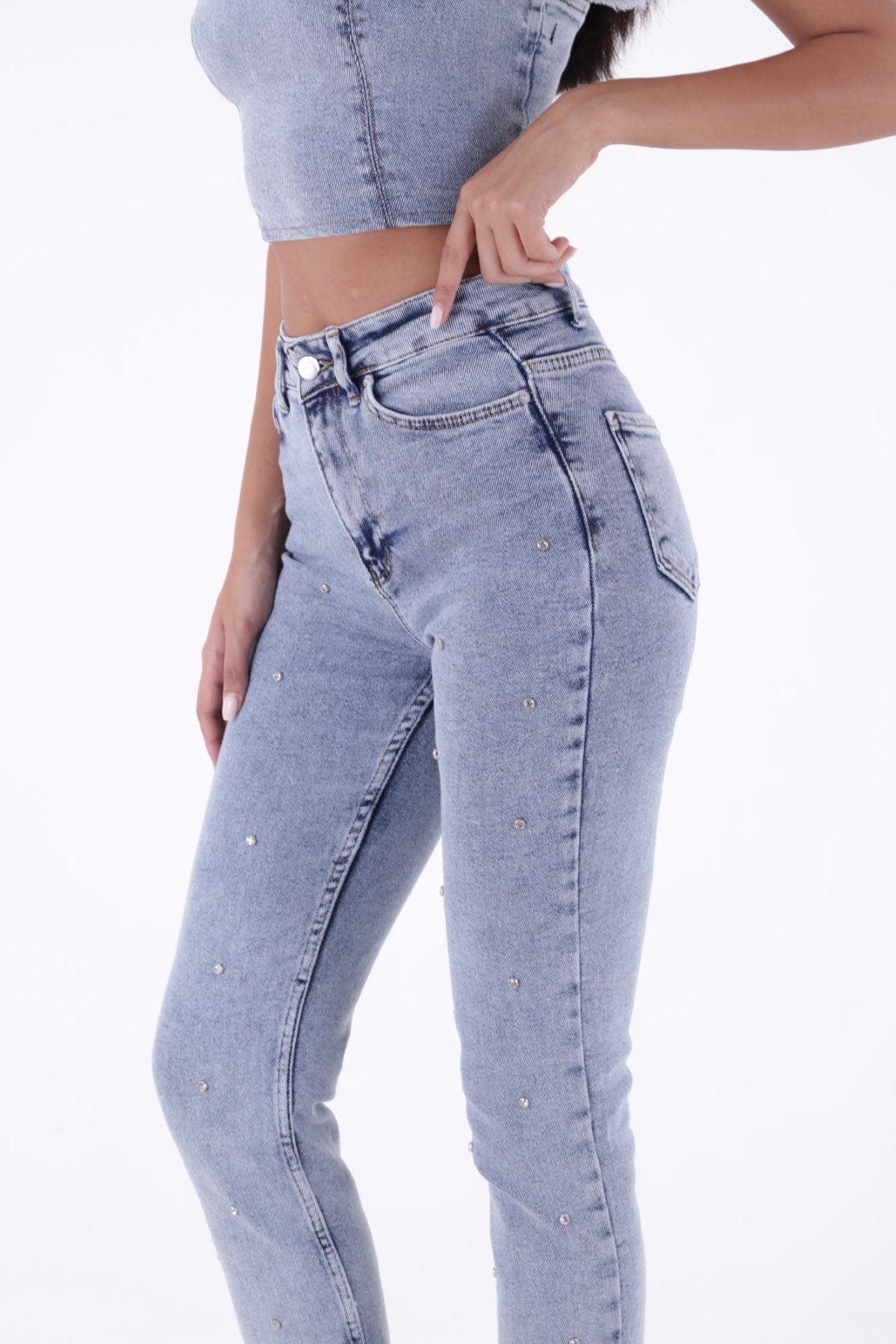 Droplu Mom Fit Pantolon 1724