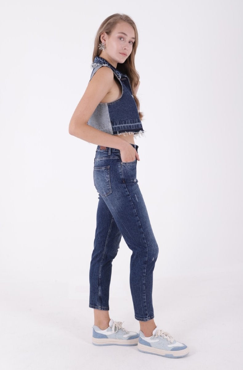 Tık Likra Kot Pantolon 7036