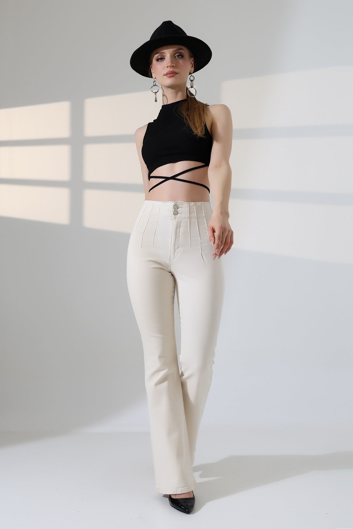 Pensli İspanyol Kot Pantolon 7021