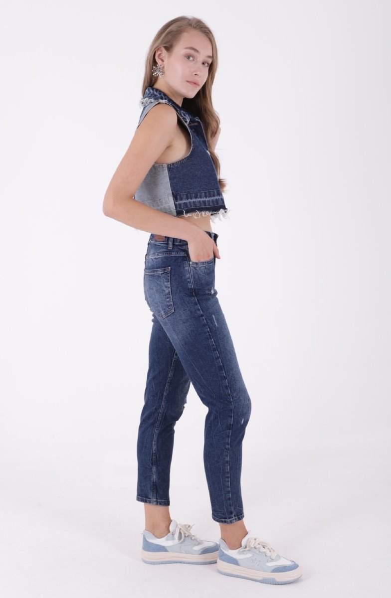 Tık Likra Kot Pantolon 7036