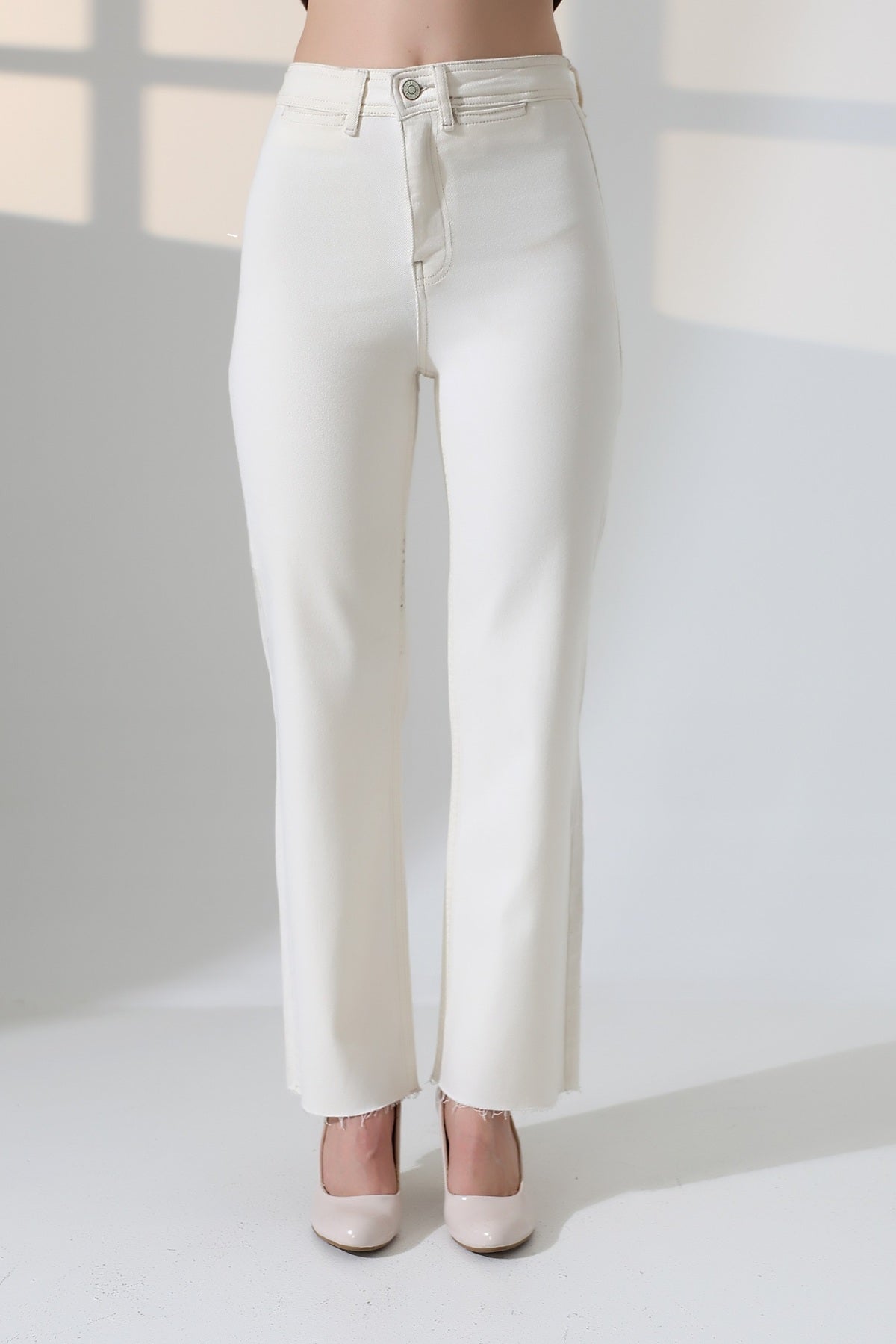 Dekoratif Cep Detaylı Palazzo Kot Pantolon 1710