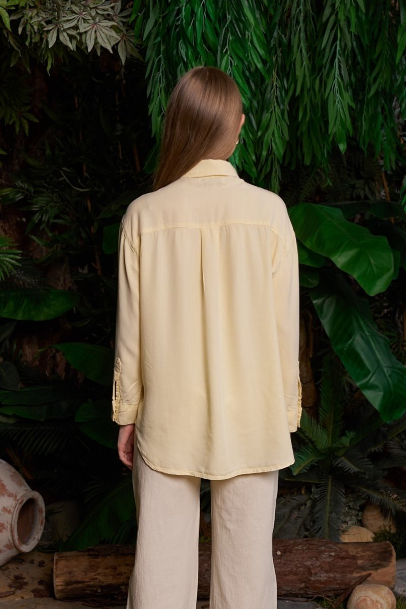 Cepli Oversize Keten Gömlek HS609