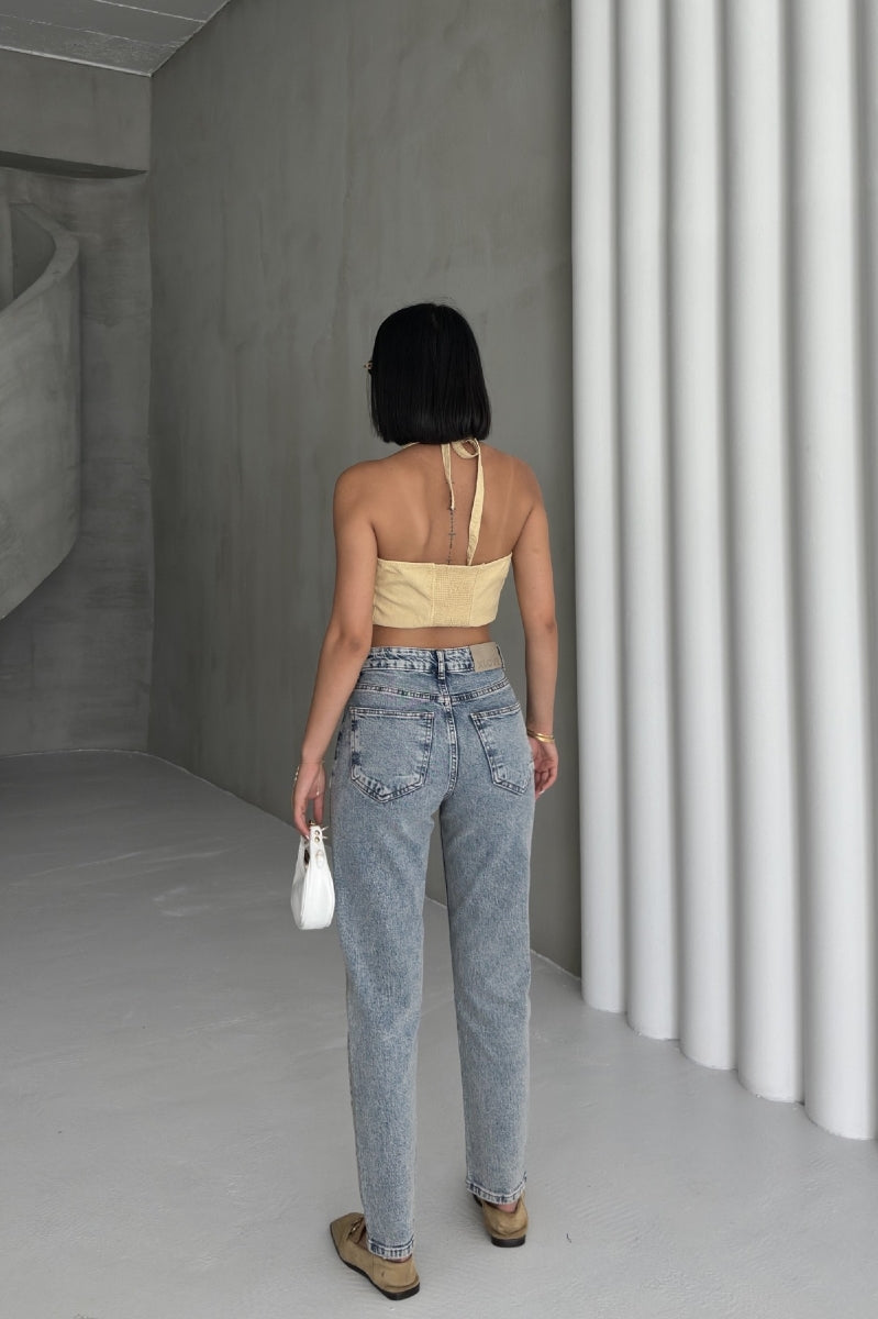 Tık Likra Kot Pantolon 7036