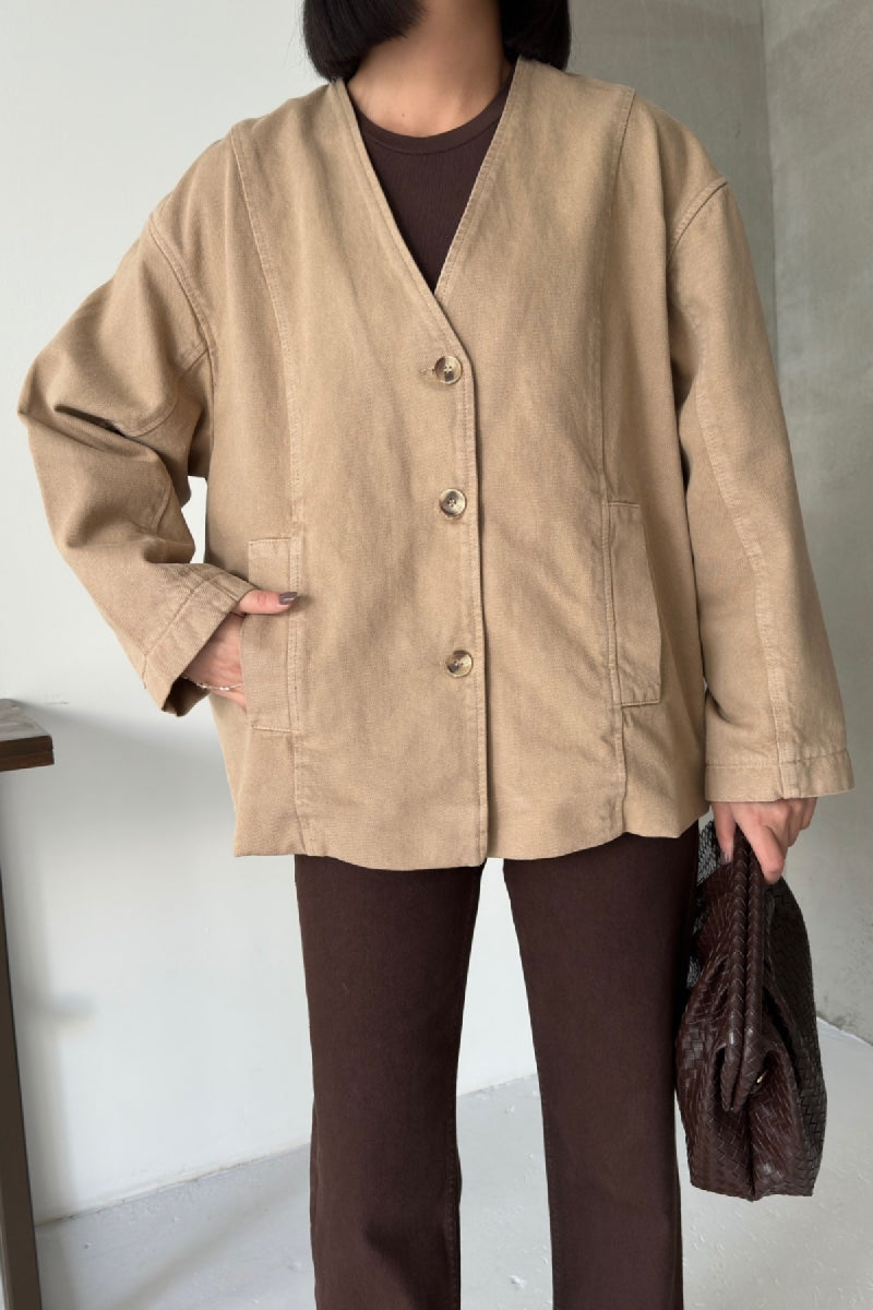 Astarlı Oversize Kot Ceket 6200