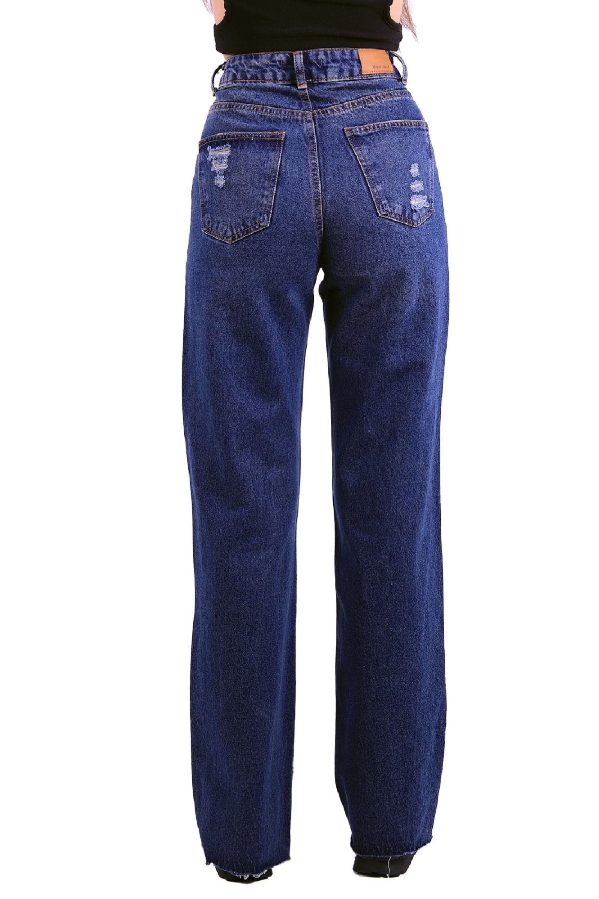 Yırtık 5 Düğmeli Relax Pantolon 918