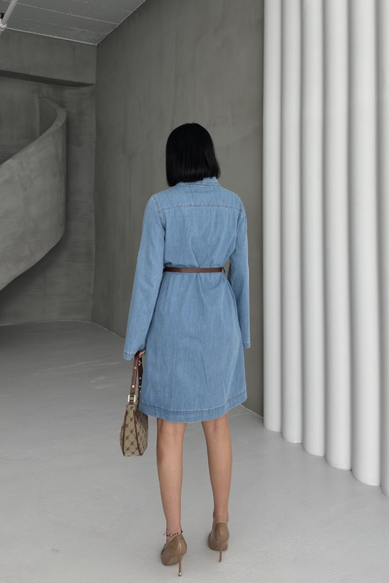 Düğmeli Uzun Gömlek 6102