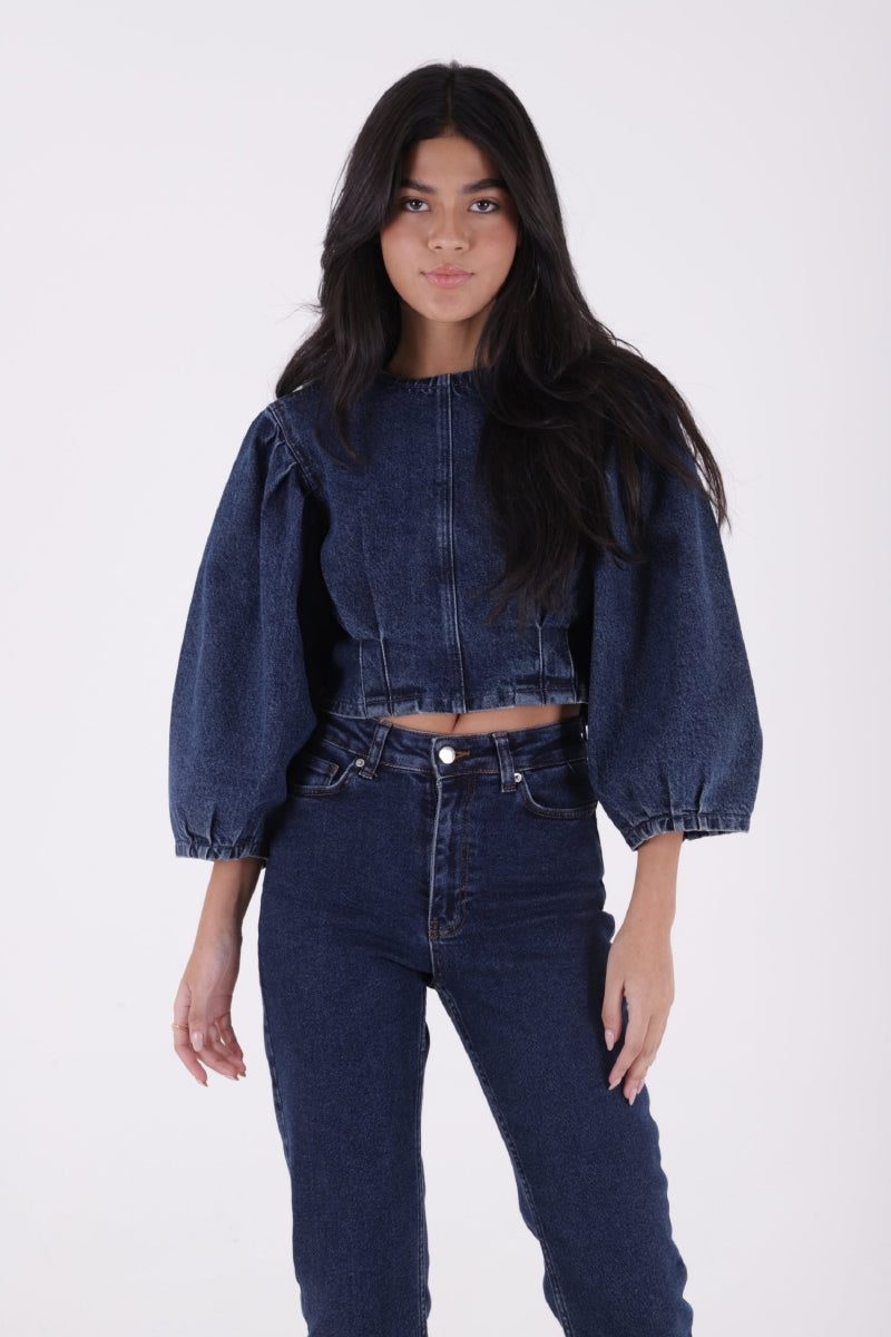 Dikişsiz Paça Mom Fit Kot Pantolon 764