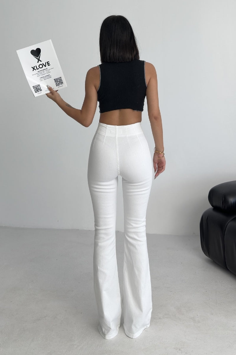 Pensli İspanyol Kot Pantolon 7021