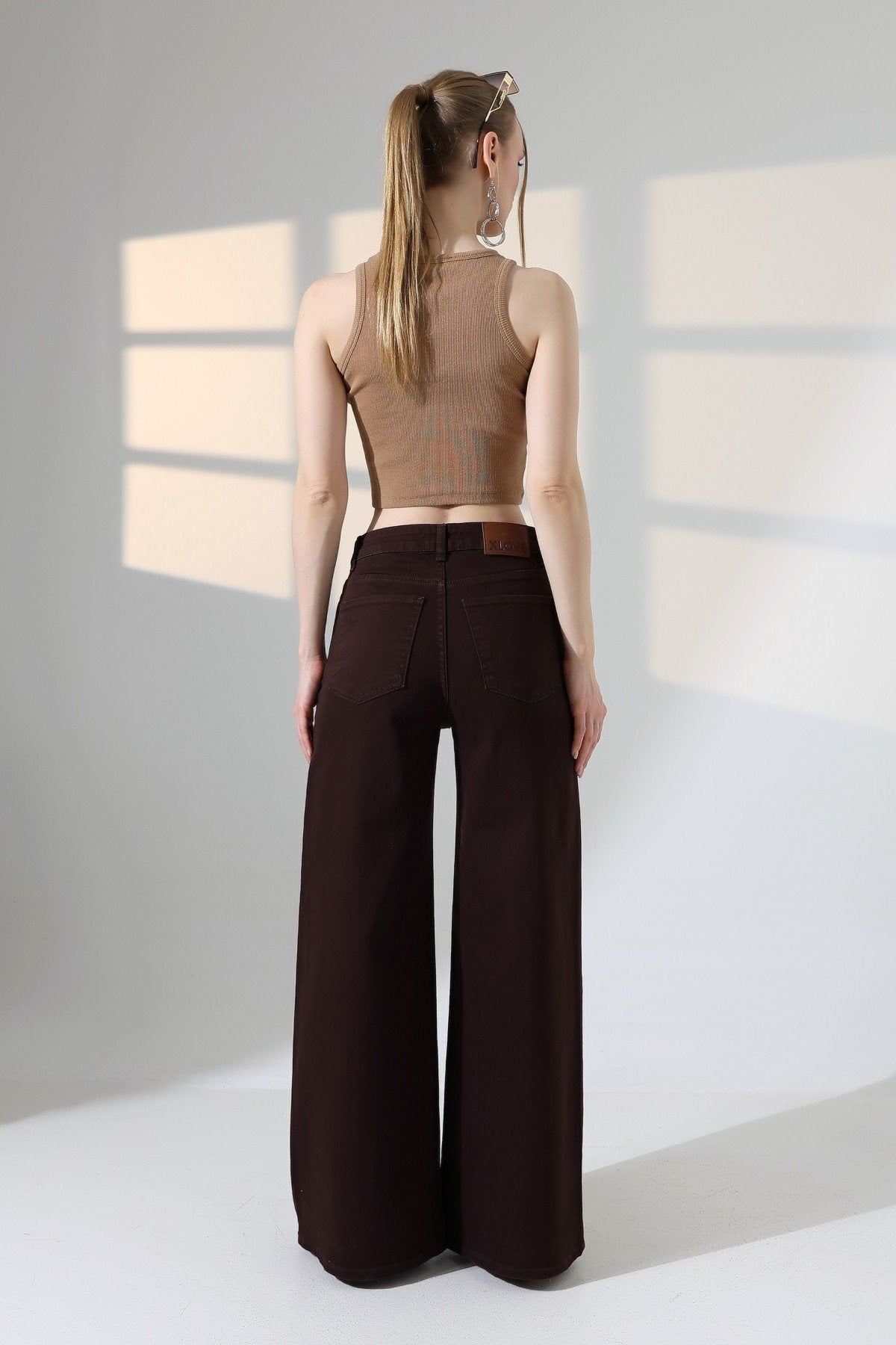 Geniş Paça Kot Pantolon 7082
