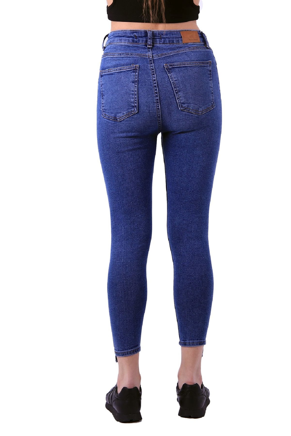 Asimetrik Paçalı Kot Pantolon 935