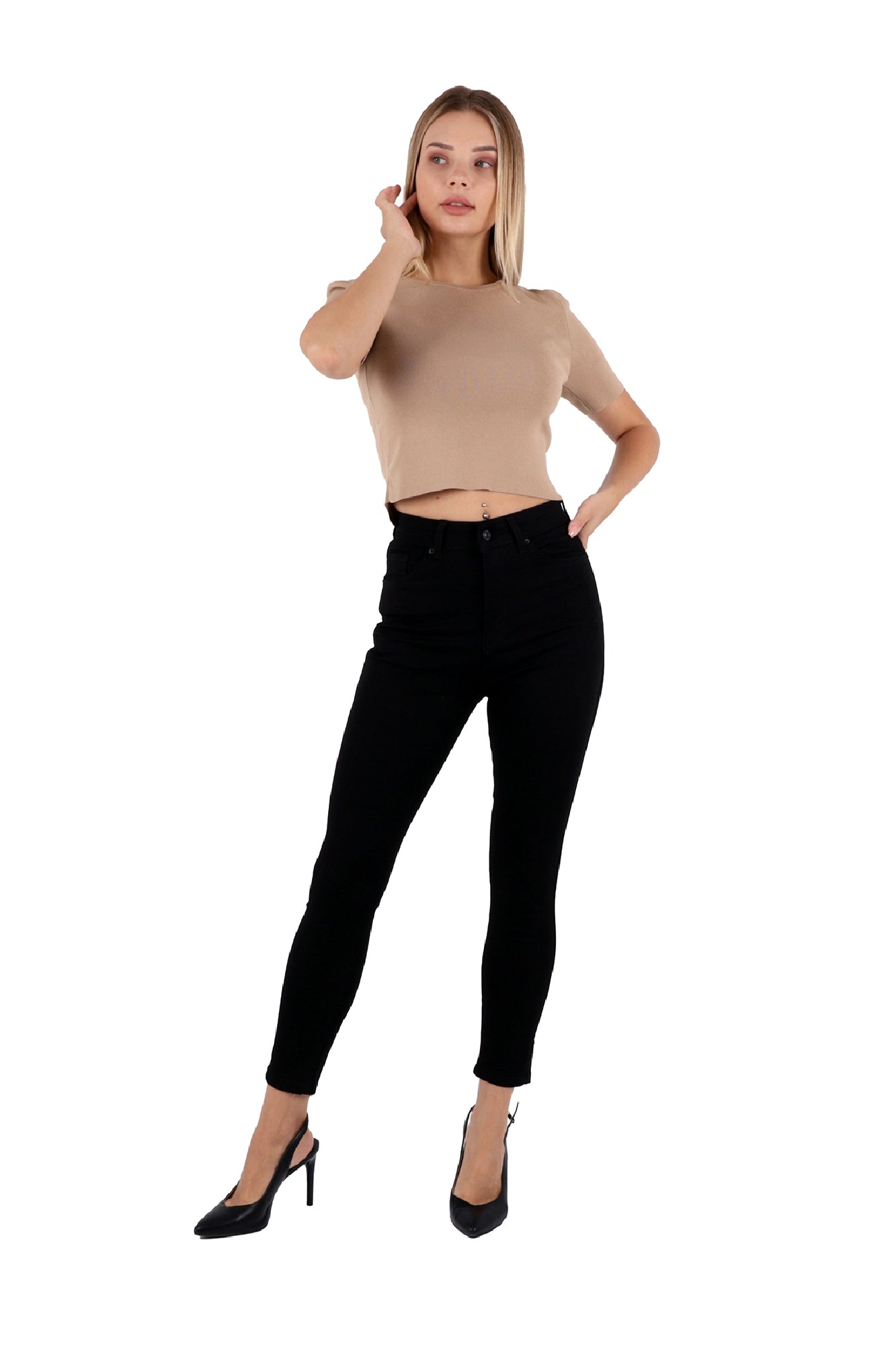 Yanı Yırtmaçlı Kot Pantolon 1745