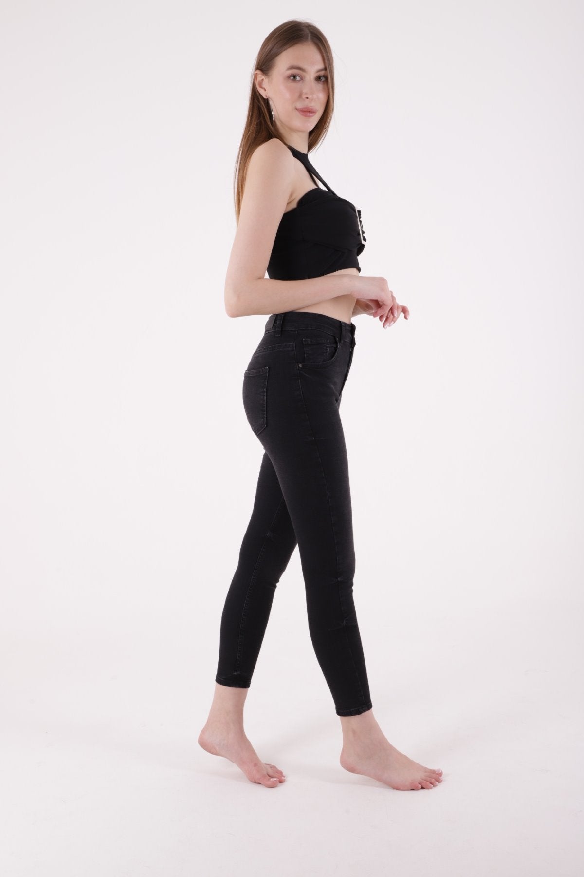 Kısa Boy Skinny Kot Pantolon 811