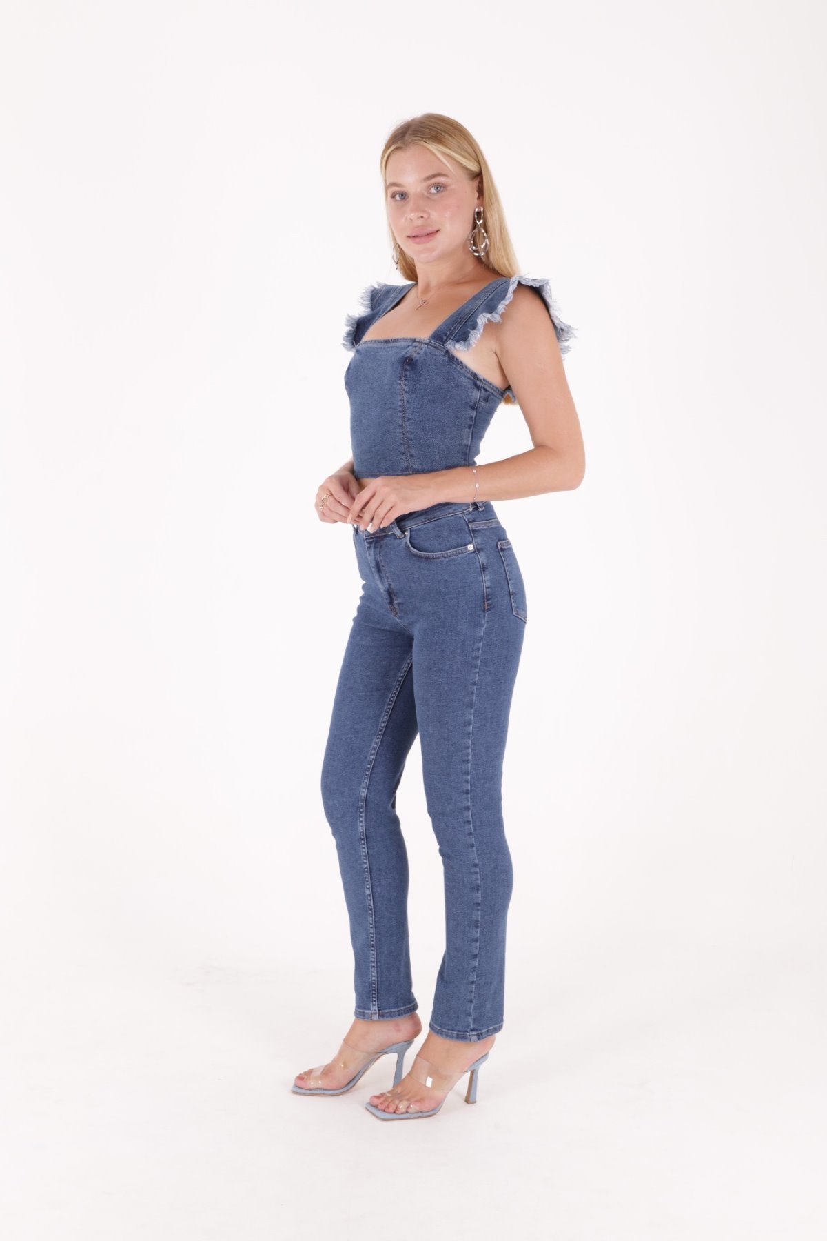 Boru Paça Klasik Kot Pantolon 855