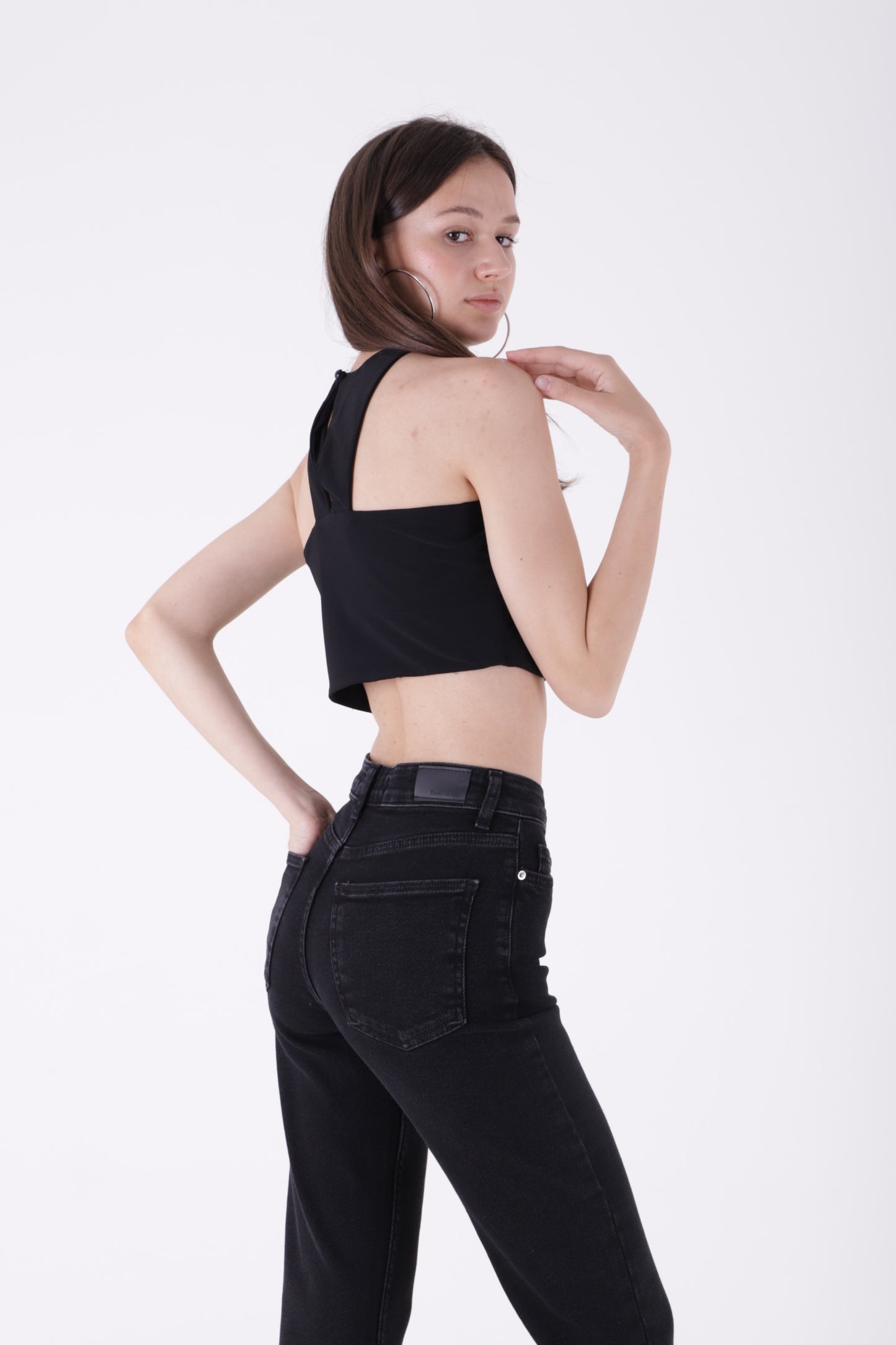 İspanyol Mom Fit Kot Pantolon 1706