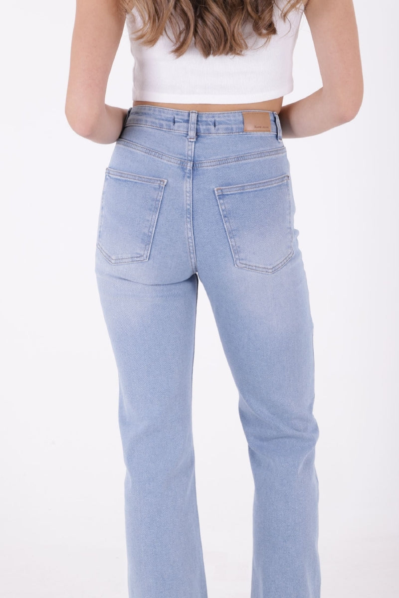 Dikişli Paça Bol Paça Relax Kot Pantolon 7026