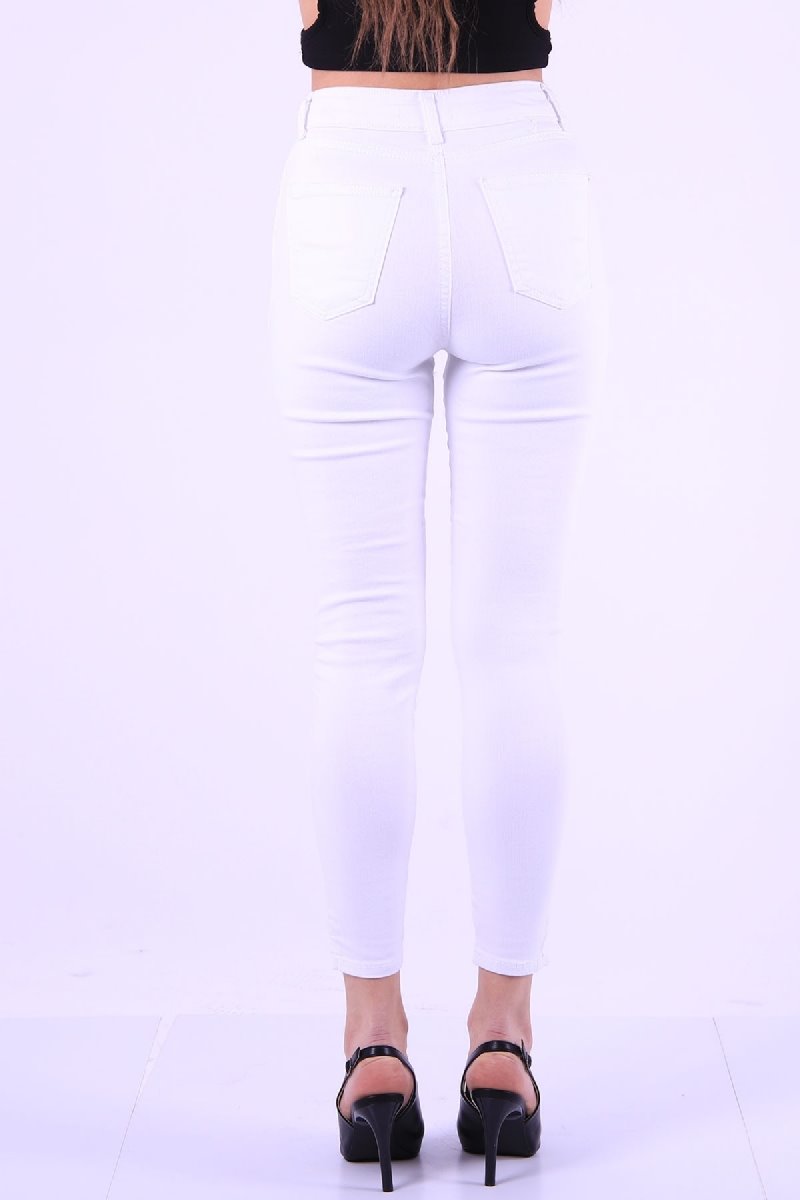 Asimetrik Paça Kot Pantolon 713