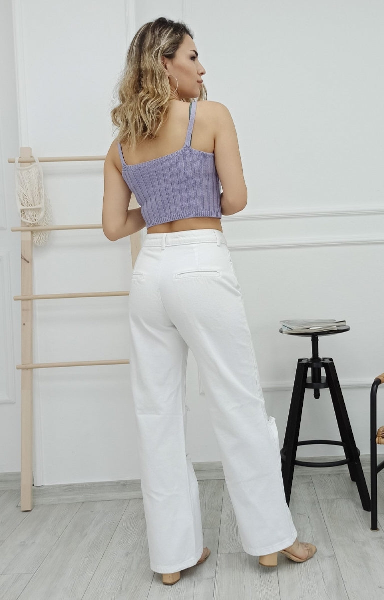 Palazzo Yırtık Pantolon 904