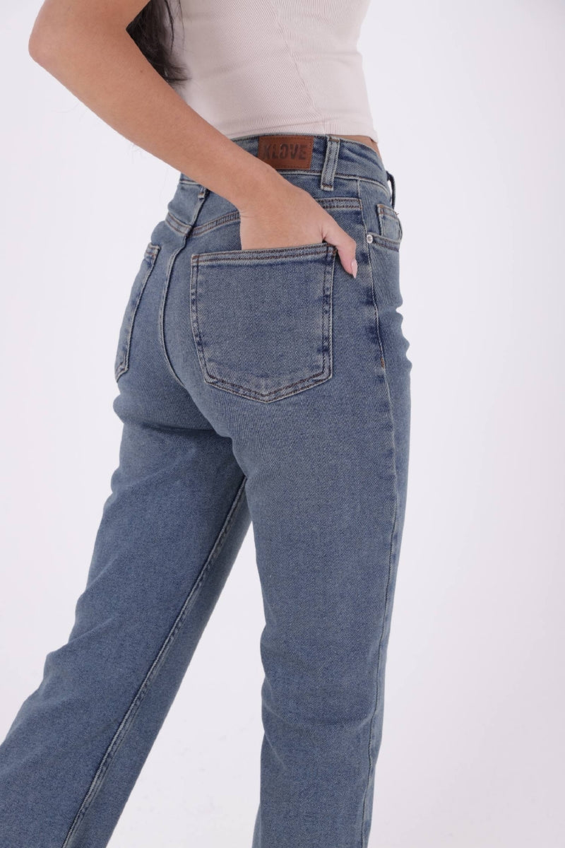 İspanyol Mom Fit Kot Pantolon 1706