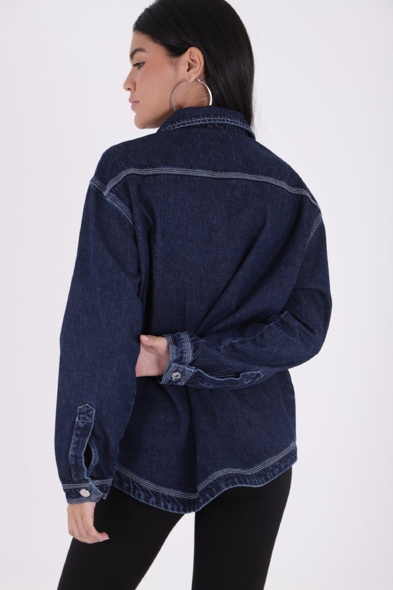Orta Boy Oversize Kot Ceket 6069