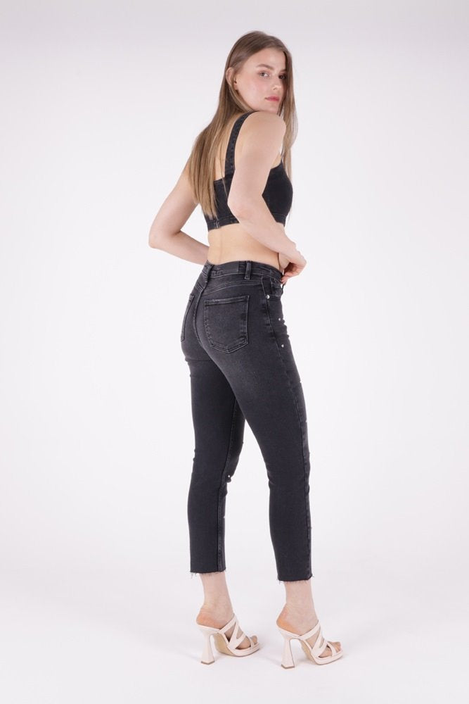 Droplu Mom Fit Pantolon 1724