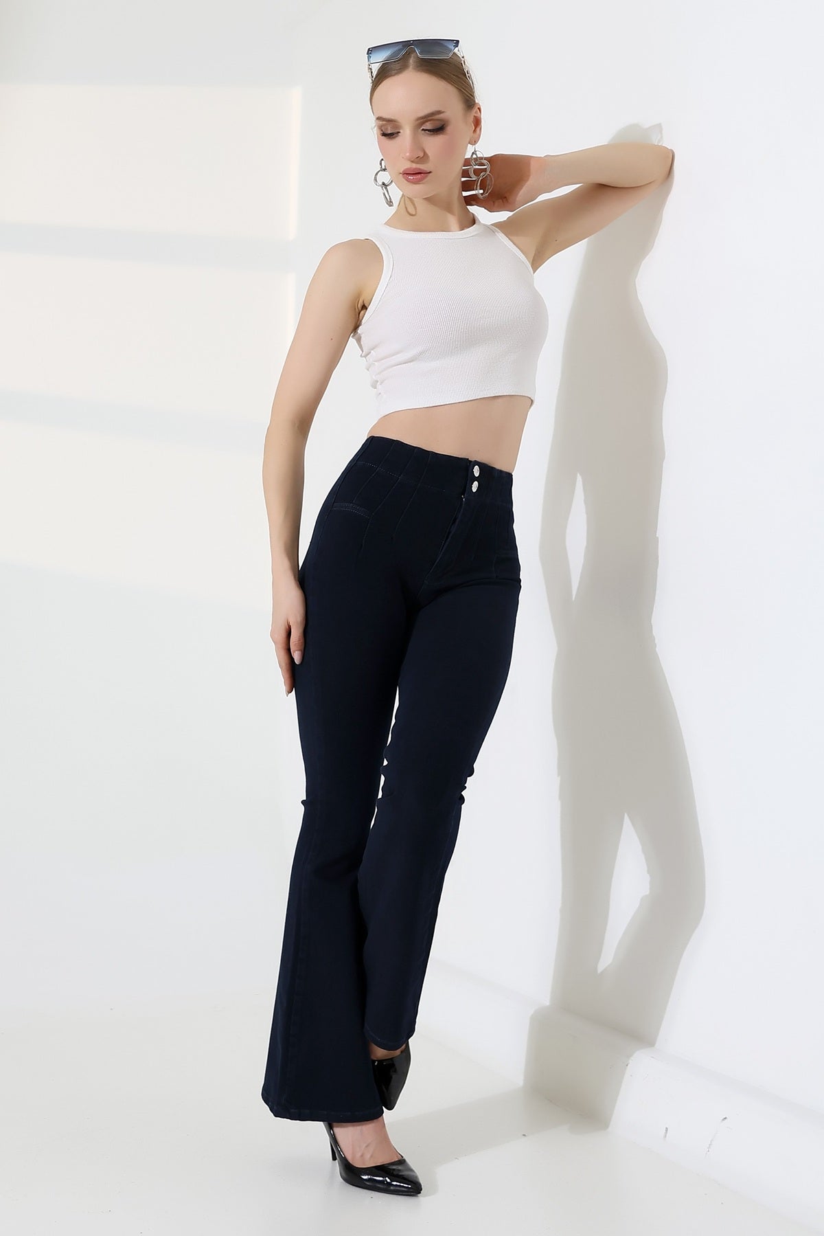 Pensli İspanyol Kot Pantolon 7021