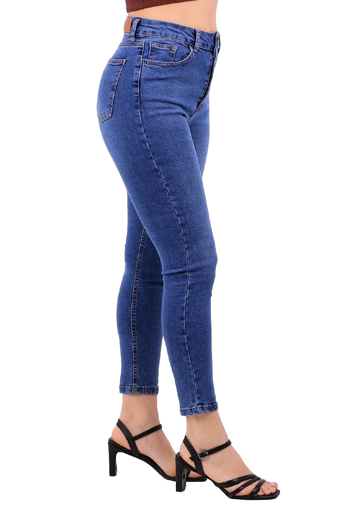 Önü 5 Düğmeli Skinny Kot Pantolon 755