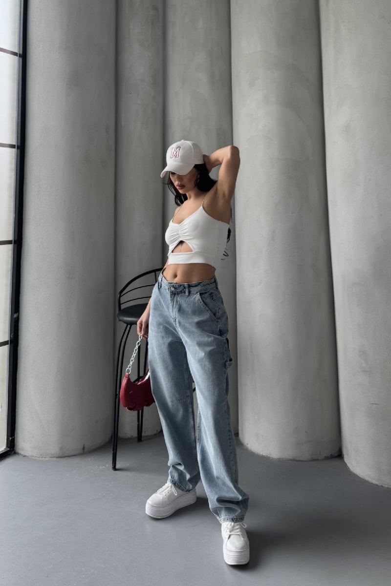 Pensli Baggy Kot Pantolon 7059