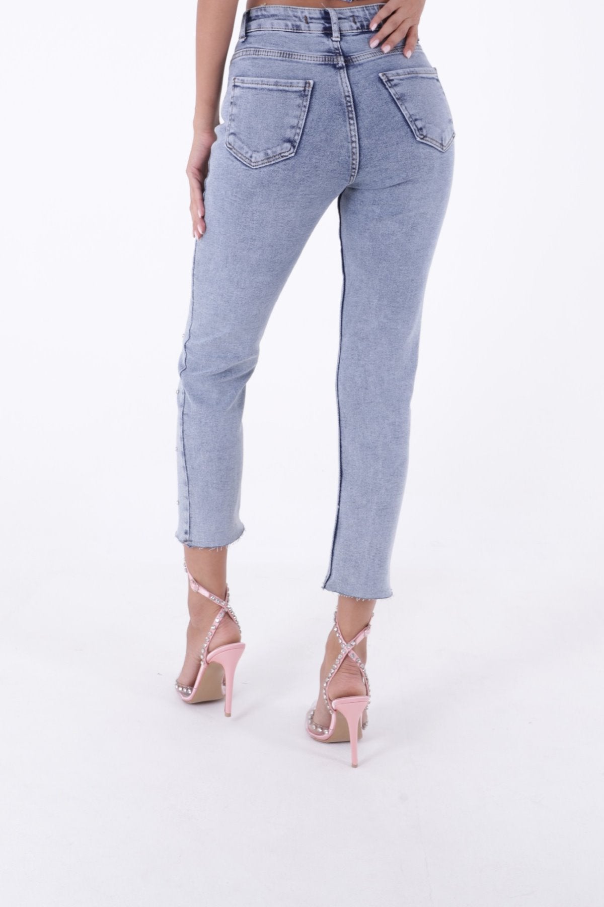 Droplu Mom Fit Pantolon 1724