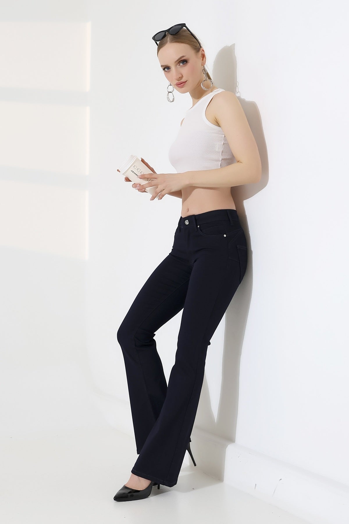 Push Up İspanyol Kot Pantolon 7108