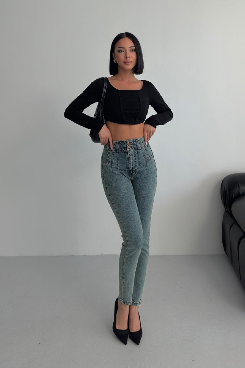 Pensli Skinny Kot Pantolon 7053