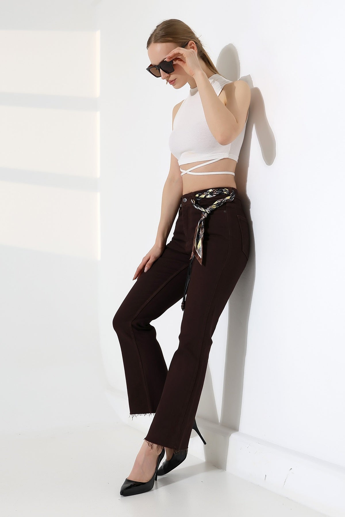 İspanyol Mom Fit Kot Pantolon 1706