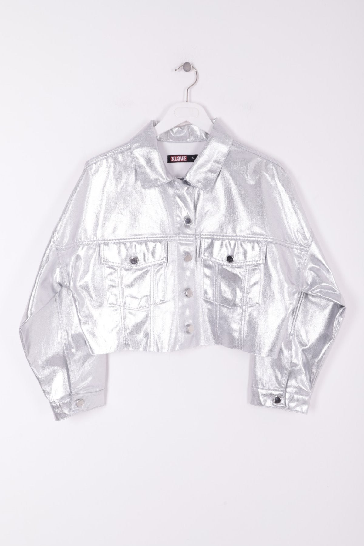 Kısa Oversize Kot Ceket 651