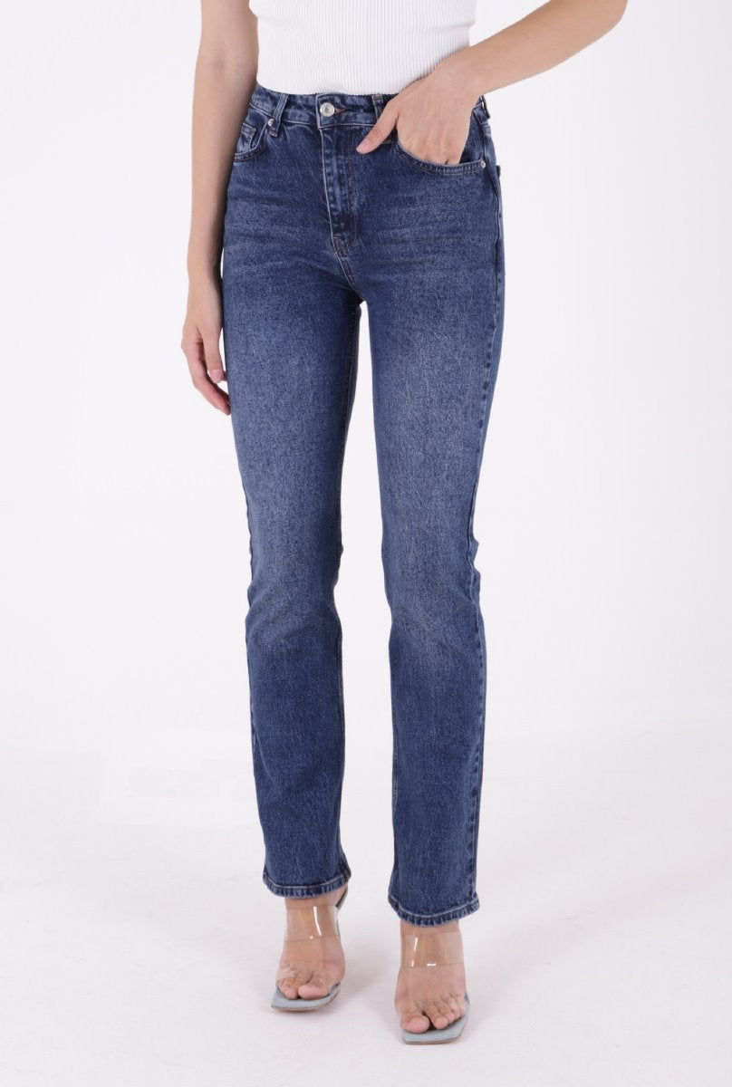 Yüksel Bel Straight Kot Pantolon 7033