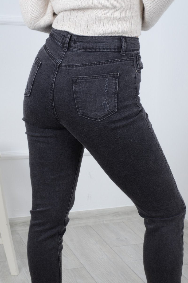Paçası Mom Fit Kot Pantolon 884