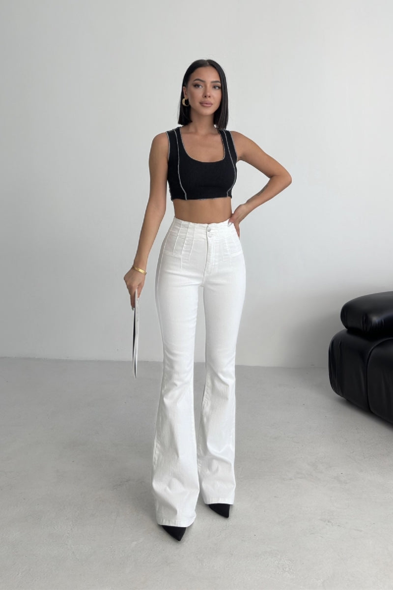 Pensli İspanyol Kot Pantolon 7021