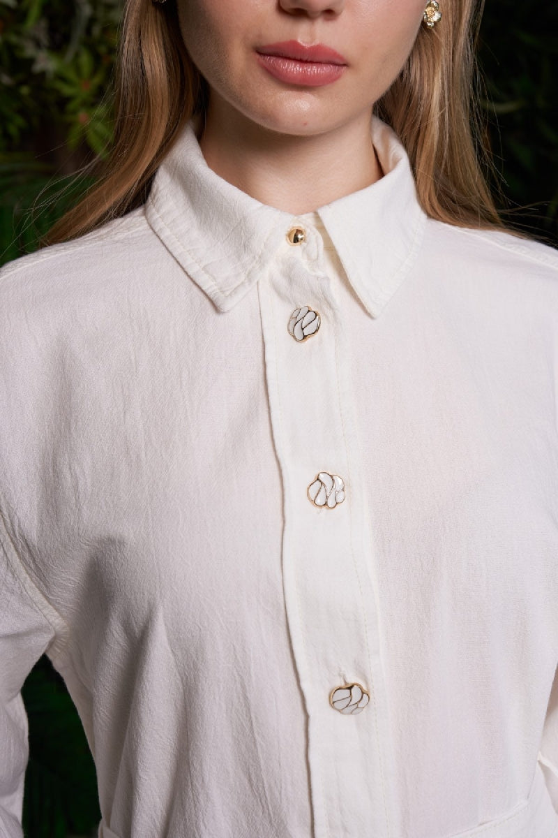 Uzun Keten Elbise HS303