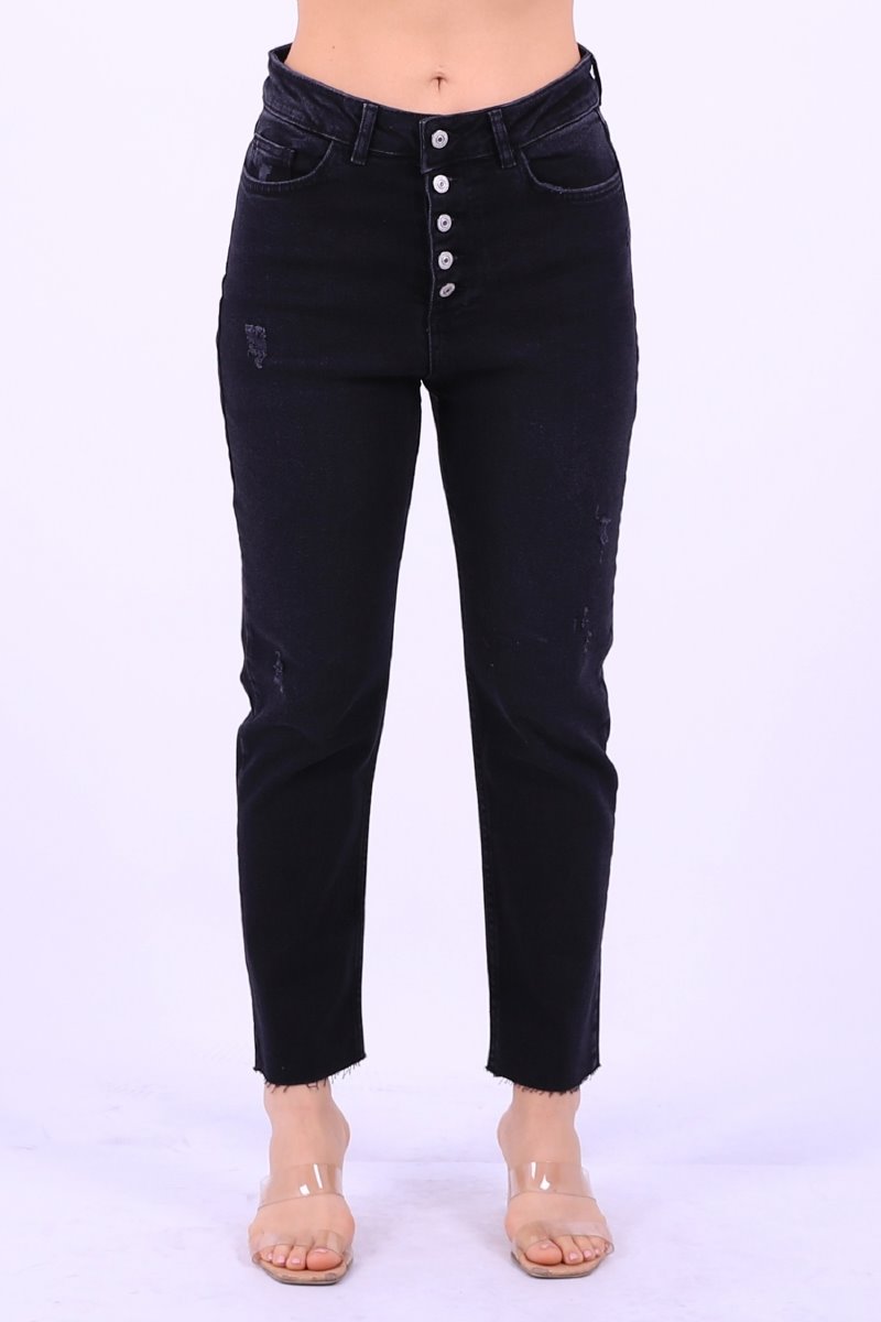 5 Düğmeli Mom Fit Kot Pantolon 745