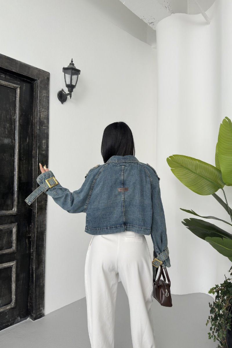 Kısa Oversize Trençkot 6078