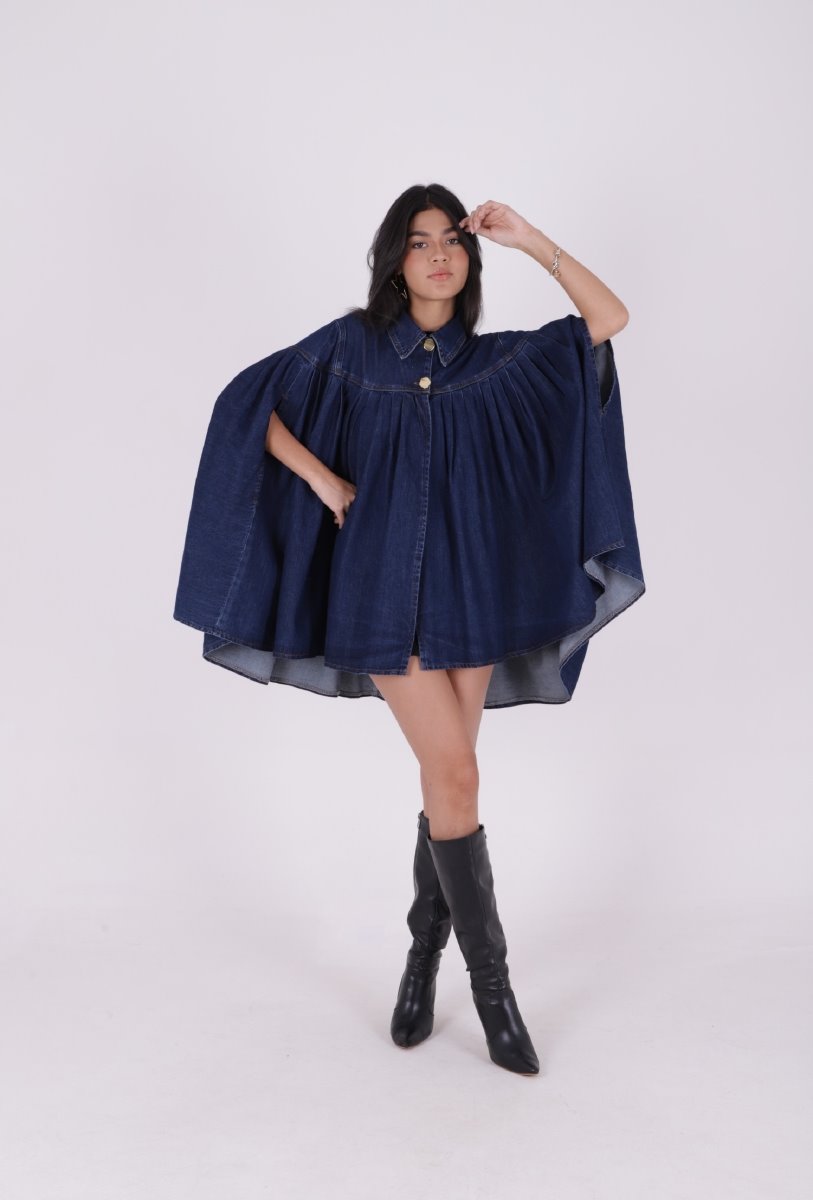 Pileli Oversize Panço Ceket 6075