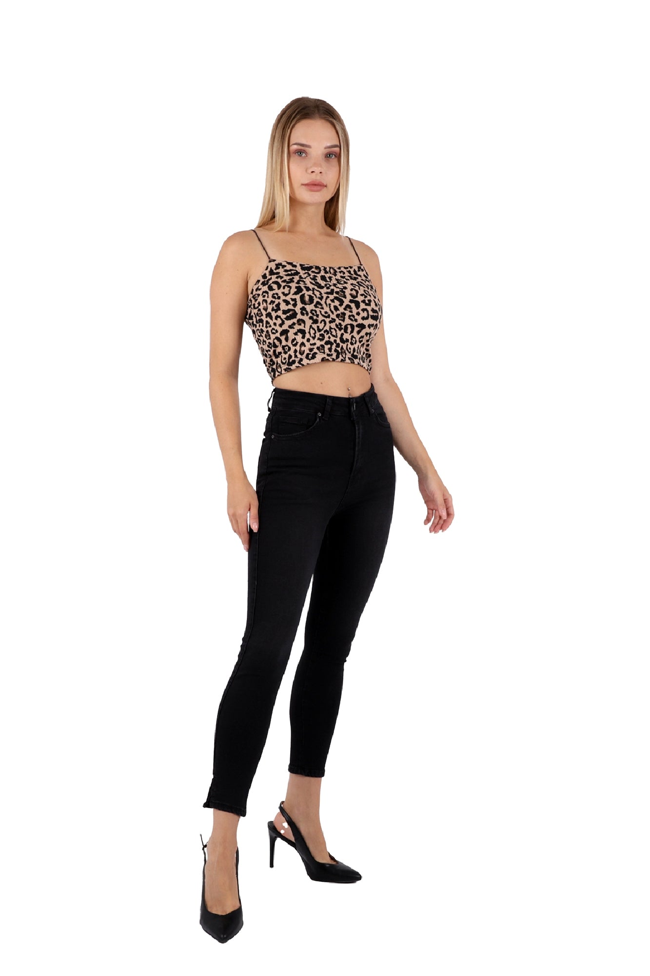 Yanı Yırtmaçlı Kot Pantolon 1745