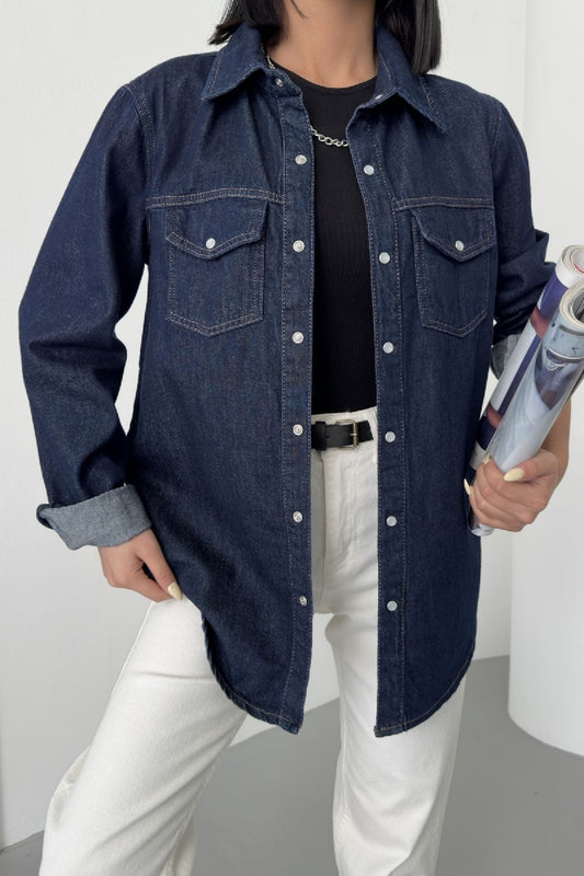 Snap Denim Shirt