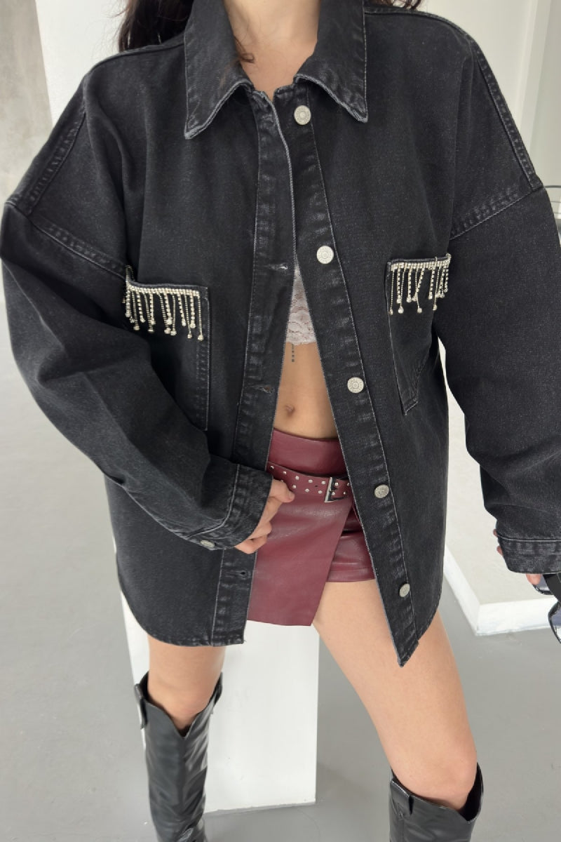 Oversize Kot Gömleklı