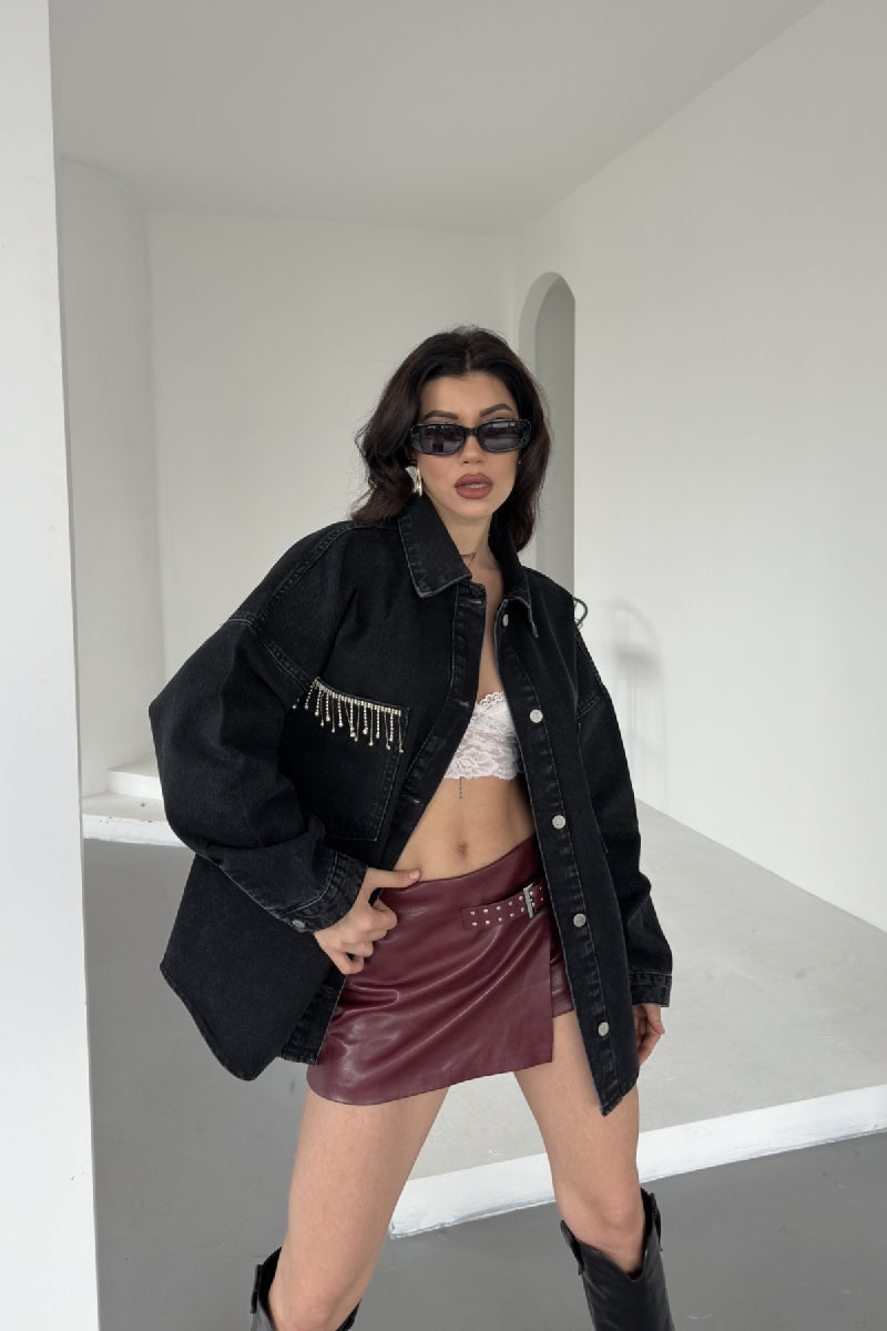 Oversize Kot Gömleklı