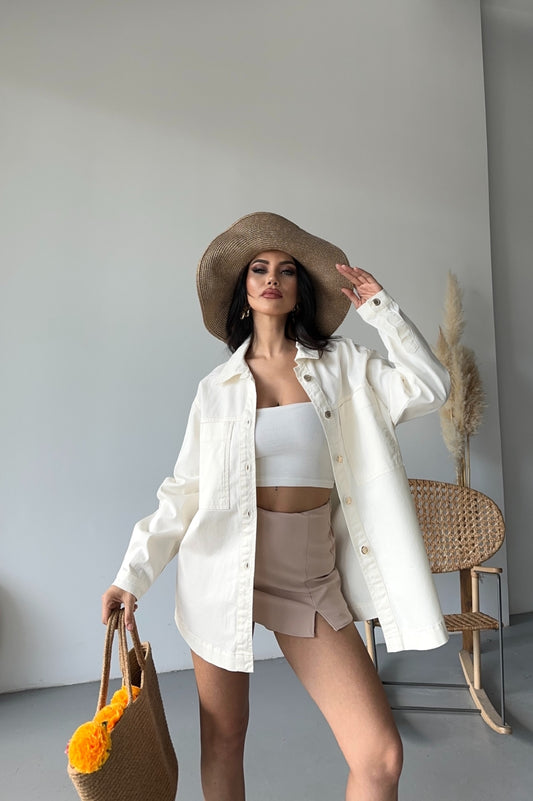 Denim Shirt with Pockets