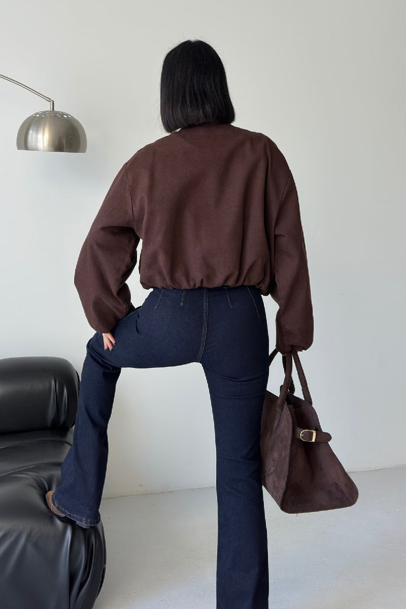 Lastikli Bomber Ceket