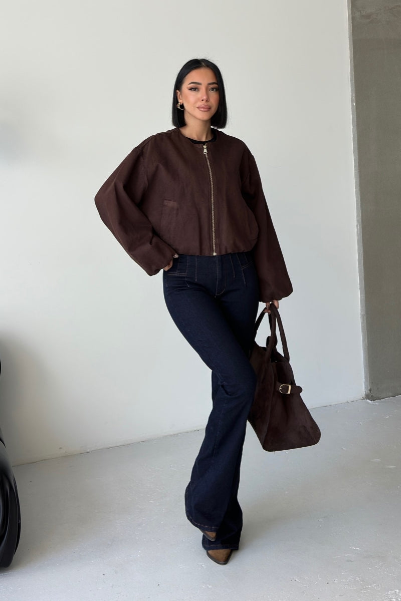 Lastikli Bomber Ceket