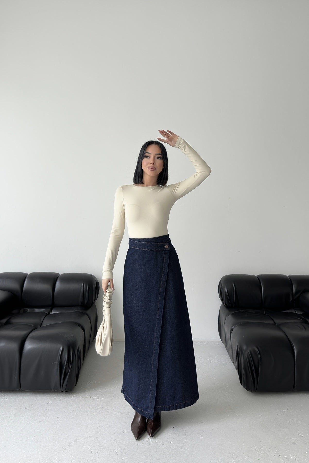 Kapaklı Uzun Boy Kot Etek 1941