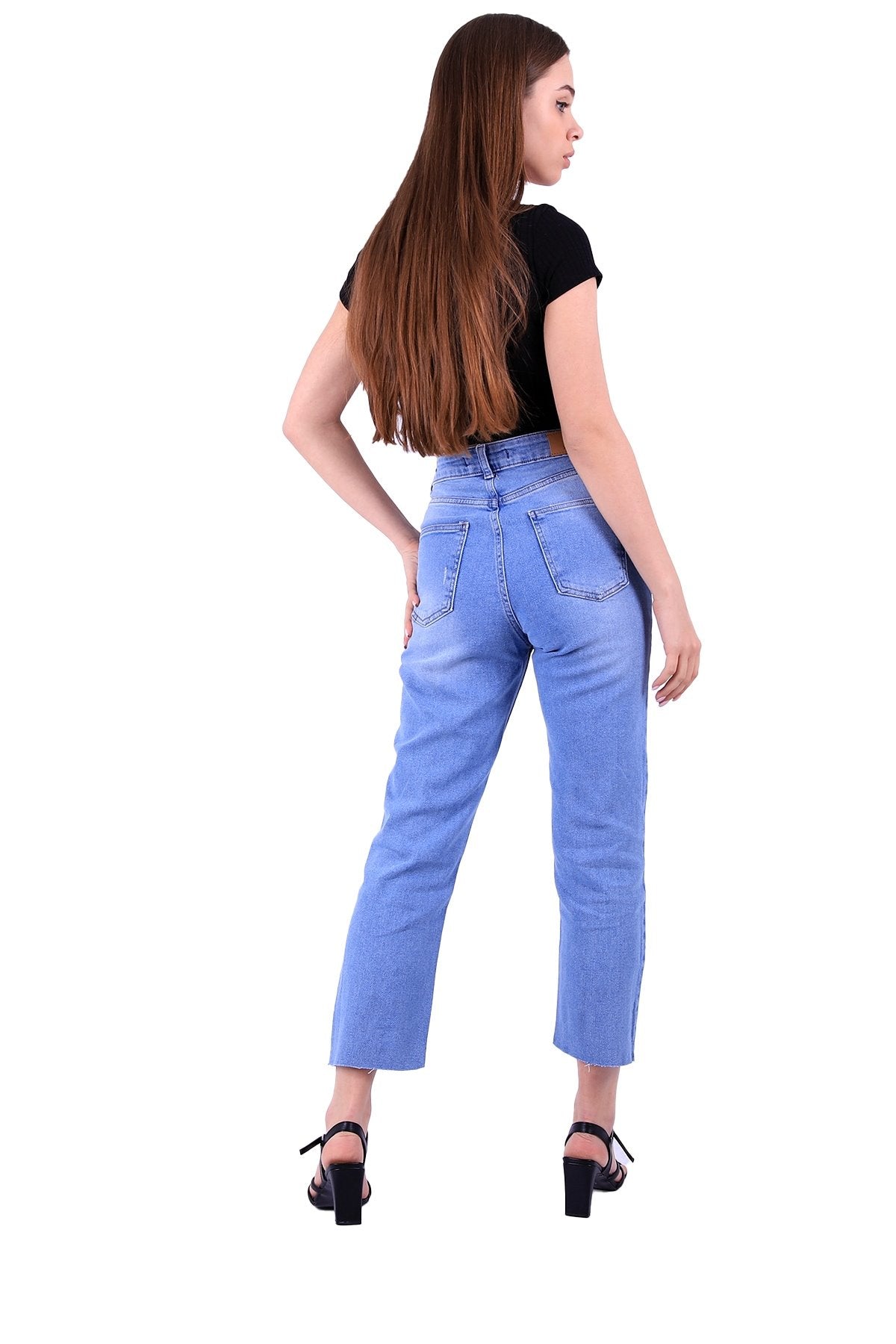 5 Düğmeli Mom Fit Kot Pantolon 745