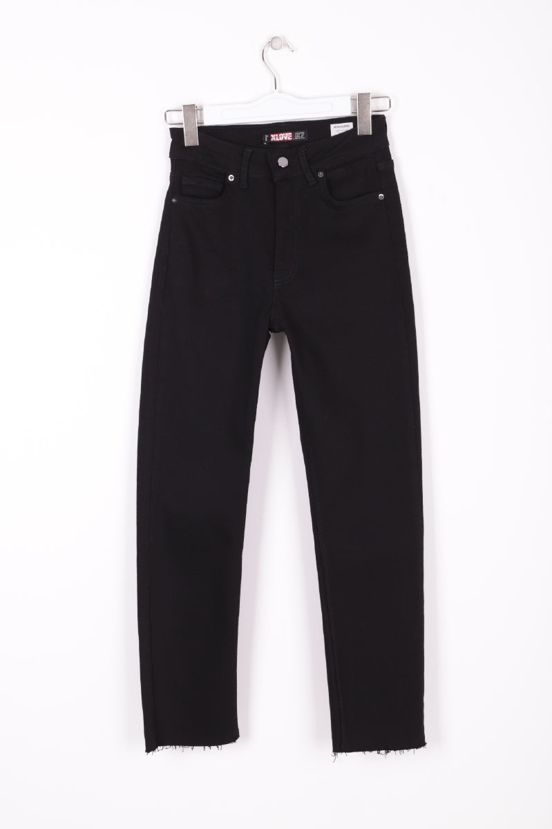 Dikişsiz Paça Mom Fit Kot Pantolon 764