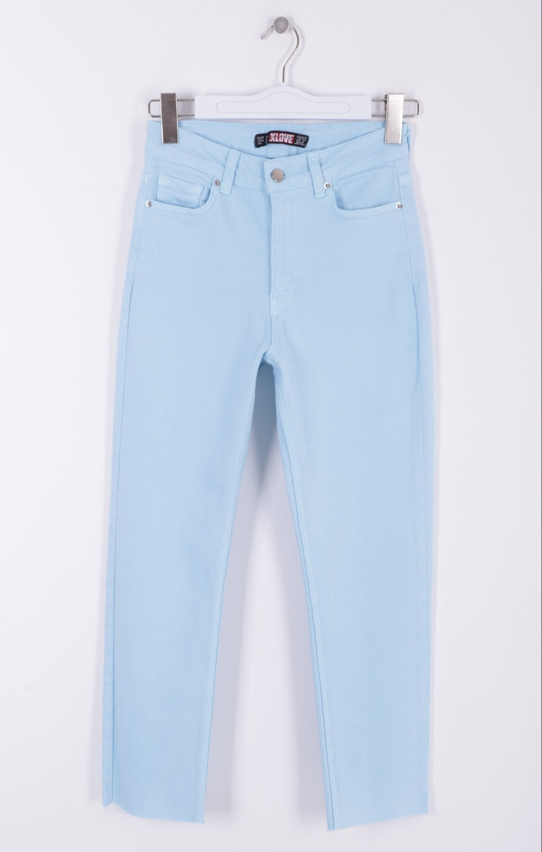 Dikişsiz Paça Mom Fit Kot Pantolon 764